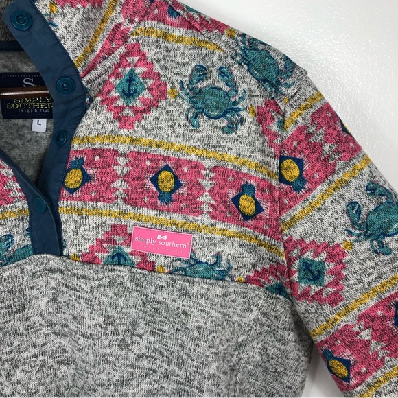 Simply Southern Pullover Fleece Large - Picture 6 of 8